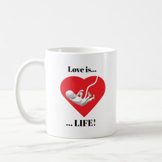 Mug Personnalisé Pro-vie (Gauche)