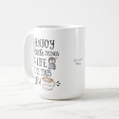 Mug Personnalisé Profitez des petites choses dans la v (Devant gauche)