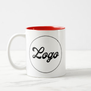 Mug personnalisé promotionnel logo bicolore ROUGE