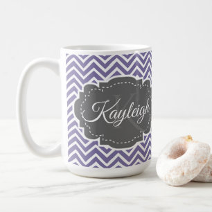 Mug Personnalisé Purple Chevron