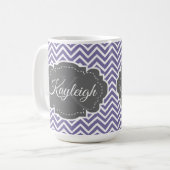 Mug Personnalisé Purple Chevron (Devant gauche)