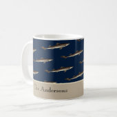 Mug Personnalisé Requin Marine Tan Sand Nautique (Devant gauche)