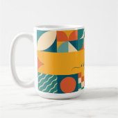 Mug Personnalisé Retro géométrique coloré (Gauche)