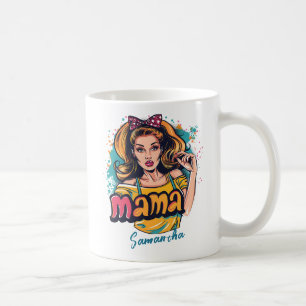 Mug Personnalisé Retro Mama Pop Art (10)