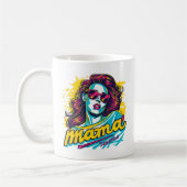 Mug Personnalisé Retro Mama Pop Art (12) (Gauche)
