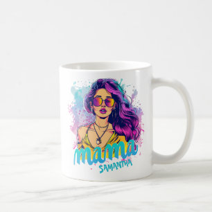 Mug Personnalisé Retro Mama Pop Art (15)