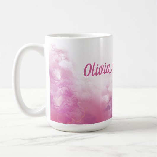 Mug Personnalisé rose (Gauche)