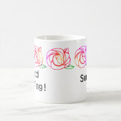 Mug personnalisé Rose moderne (Centre)