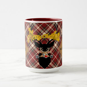 Mug Personnalisé Rustique Magique Vacances Reindeer Mu