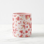 Mug Personnalisé Saint-Valentin Coeurs roses Points br (Centre)