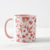 Mug Personnalisé Saint-Valentin Coeurs roses Points br (Gauche)