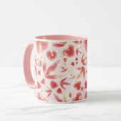 Mug Personnalisé Saint-Valentin Coeurs roses Points br (Devant gauche)
