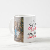 Mug Personnalisé Se Faire Joyeux Petit Photo De Noël (Devant gauche)