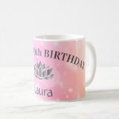 Mug personnalisé Sparkly 50e anniversaire (Devant droit)