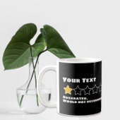 Mug Personnalisé Surévalué Ne Recommanderait Pas