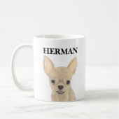 Mug Personnalisé Tan Short Haired Chihuahua (Gauche)