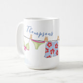 Mug Personnalisé tendance chic plage Tropical été (Devant gauche)
