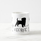 Mug Personnalisé Terrier Aimer Mon Chien Coeur Beat (Centre)