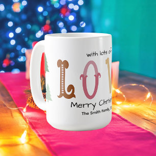 Mug Personnalisé Typographie Moderne pour Noël