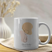 Mug Personnalisé, Une Ligne, Amour, Boho, Arabe