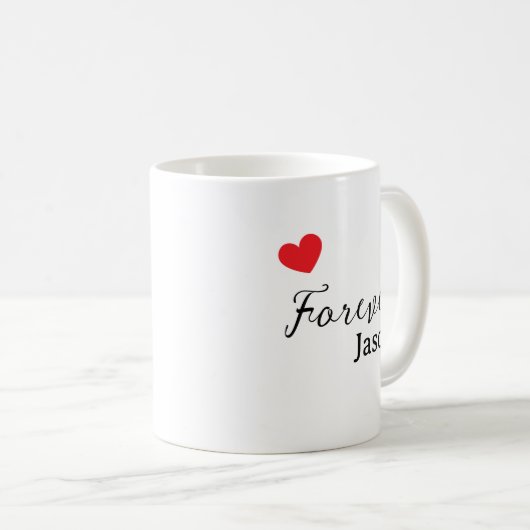 Mug personnalisé unique | Texte et image personnal (Devant droit)