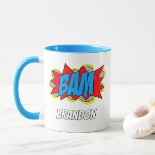 Mug Personnalisé Vintage Comic Book Pop Art Style BAM!