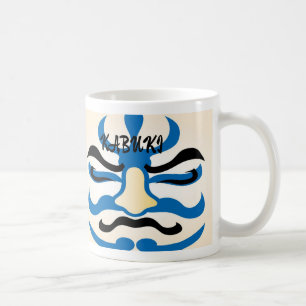 Mug Personnalisé Vintage japonais Kabuki esthétique dr