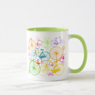 Mug Personnalisé Vintage moderne Vélo Neon Motif