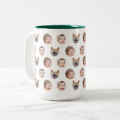Mug personnalisé visage bébé, Custom Family 3 Phot (Devant gauche)