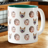 Mug personnalisé visage bébé, Custom Family 3 Phot