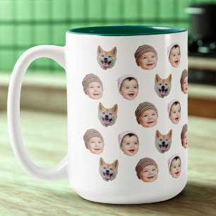 Mug personnalisé visage bébé, Custom Family 3 Phot