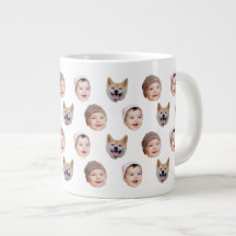 Mug personnalisé visage bébé, Custom Family 3 Phot