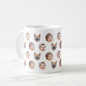 Mug personnalisé visage bébé, Custom Family 3 Phot (Devant gauche)