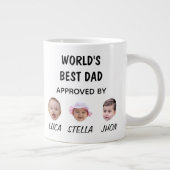Mug personnalisé visage bébé | Meilleur papa Mug d (Droite)