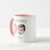 Mug Personnalisé Visage Bébé, Mug Petit-Enfant Per (Devant gauche)