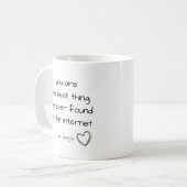 Mug Personnalisé Vous êtes la meilleure chose en ligne (Devant gauche)