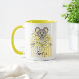 Mug Personnalisé Yellow Cute Baby Koala Oear Kids