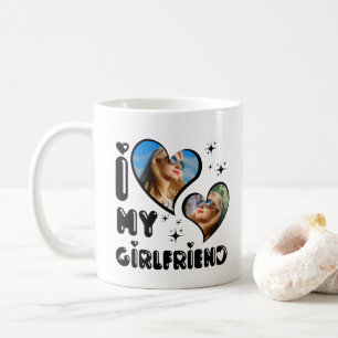 Mug Personnalisée 2 Photo J'aime ma petite amie