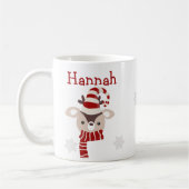 Mug personnalisée de Noël de l'enfant (Gauche)