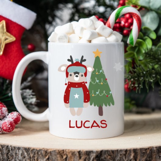 Mug personnalisée de Noël de l'enfant
