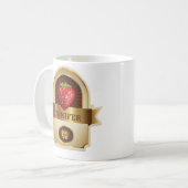 Mug Personnalisée Fraise Et Chocolat (Devant gauche)