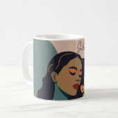 Mug Personnalisée lesbienne Abstraite (Devant gauche)