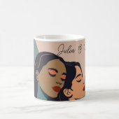 Mug Personnalisée lesbienne Abstraite (Centre)