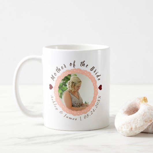 Mug Personnalisée Mère de l'épouse Cadeaux de mariage (Avec donut)