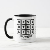 Mug Personnalisée NÉANMOINS, ELLE A PERSISTÉ (Gauche)