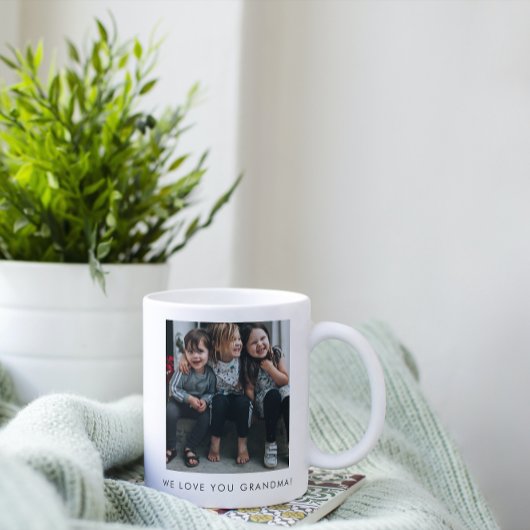 Mug Personnalisée Nous t'aimons Grand-mère Photo Simpl