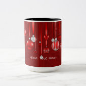 Mug personnalisées de Noël Rouge (Centre)