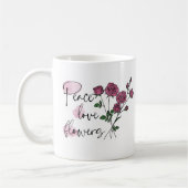 Mug personnalisées Fleurs d'Amour de Paix (Gauche)