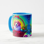 Mug Personnaliser 2026 Chien de Noël le plus mignon et (Devant gauche)