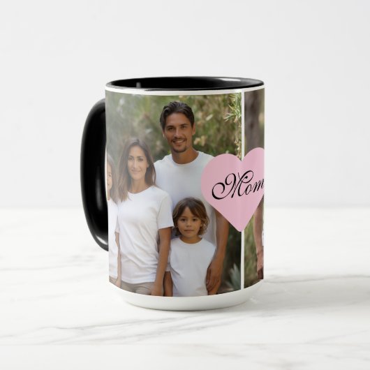 Mug Personnaliser 2 photo Best Mom (Devant gauche)